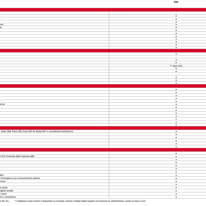 SWIFT_equipaggiamenti